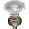 Jeffrey Alexander 1-1/4" Overall Length Brushed Pewter Football Glass Harlow Cabinet Knob G110BNBDL - alternate 3